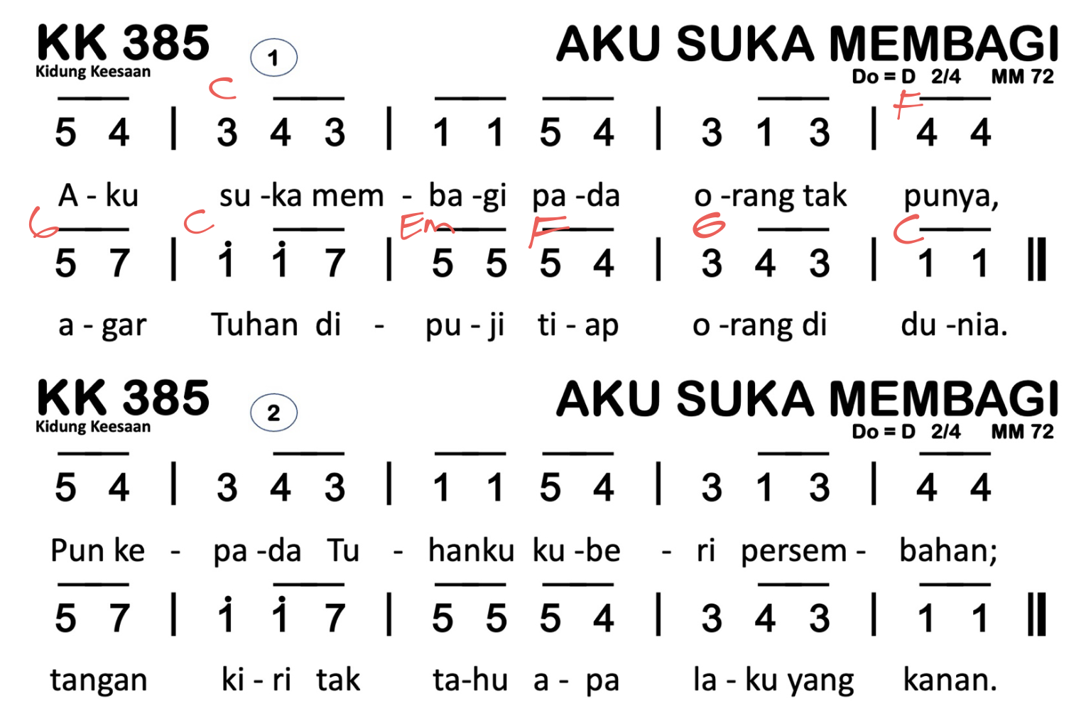 Chord KK 385