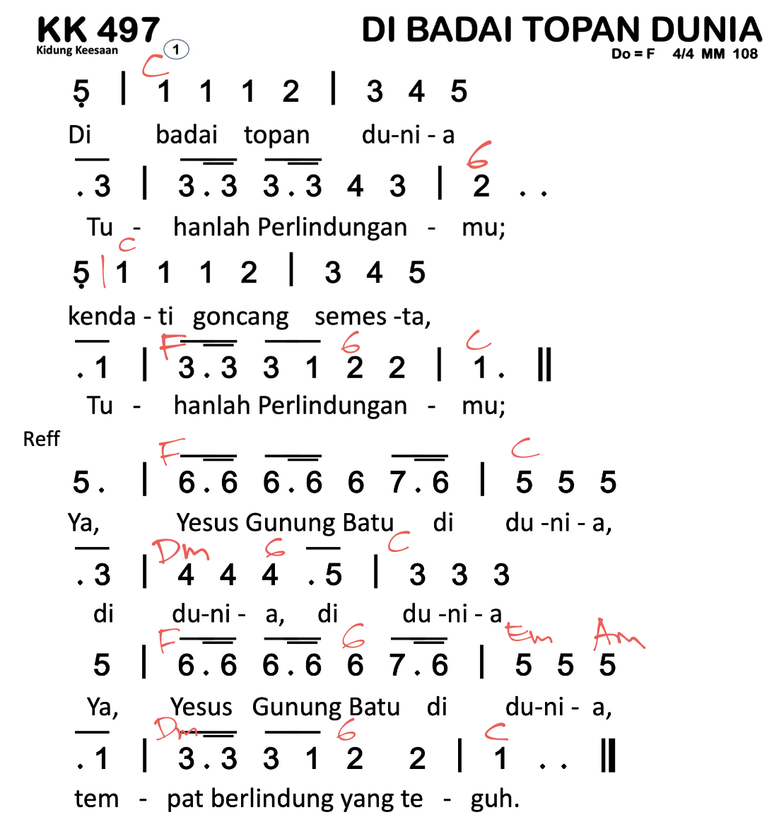 Chord KK 497