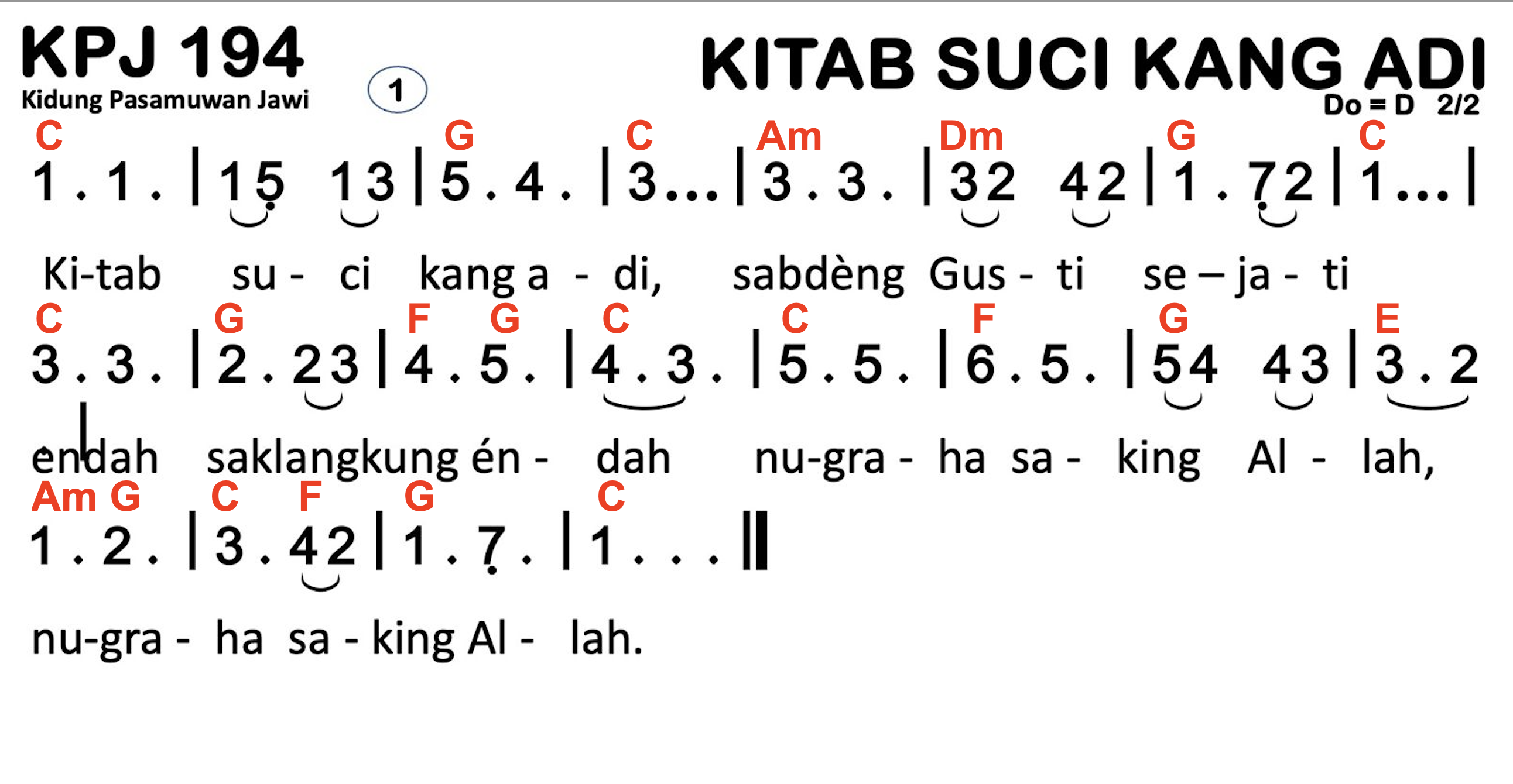 Chord KPJ 194