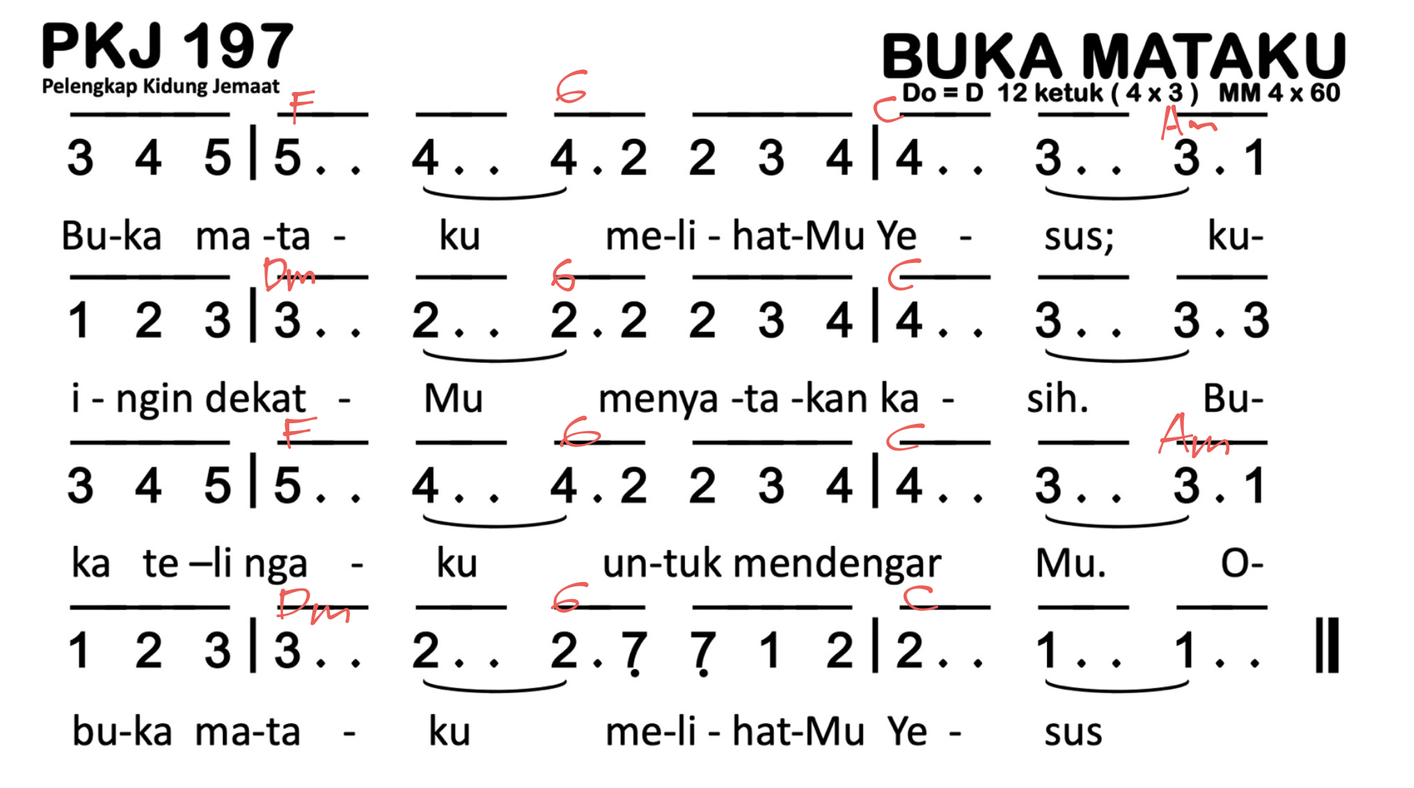 Chord PKJ 197